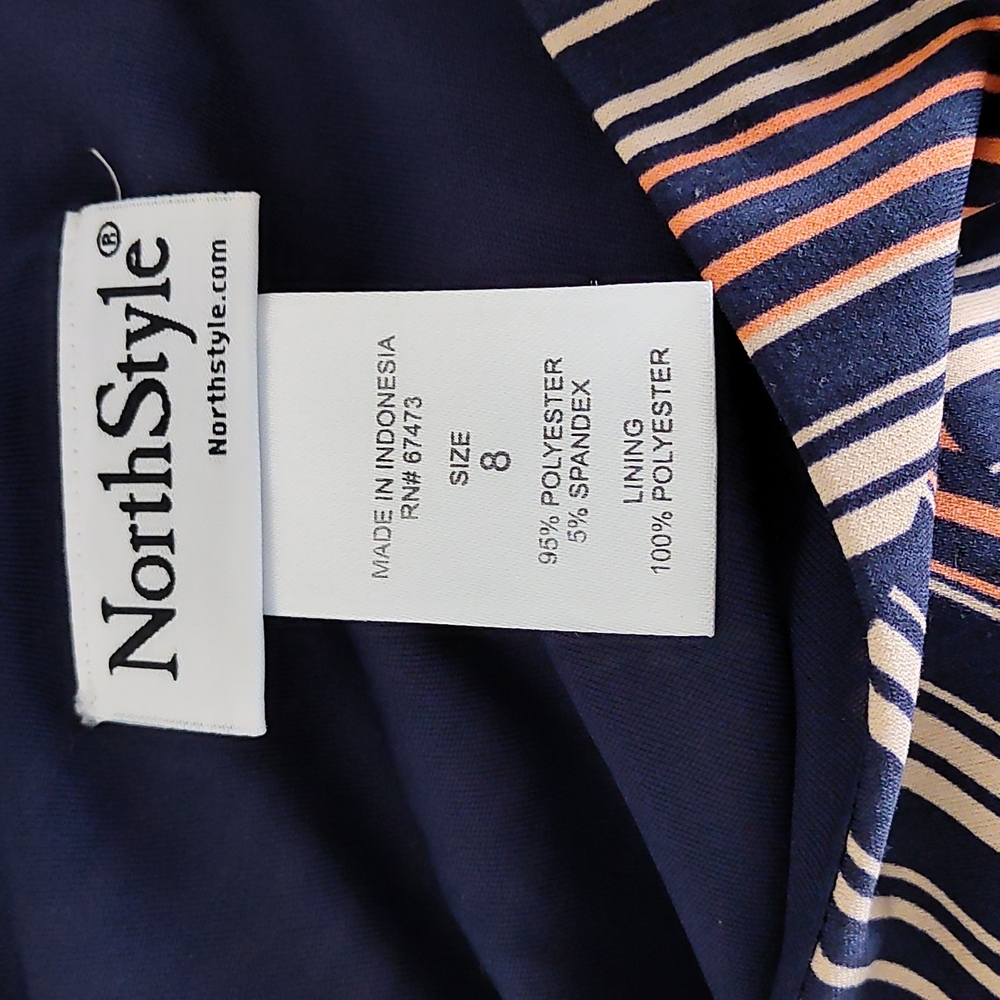 Northstyle, Wrinkle free Midi dress, Sz 8 - Picture 7 of 8